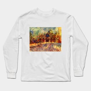 Piazza San Marco, Venice by Pierre Renoir Long Sleeve T-Shirt